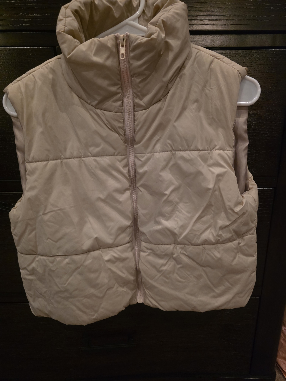 SHEIN Light Beige Puffer Vest